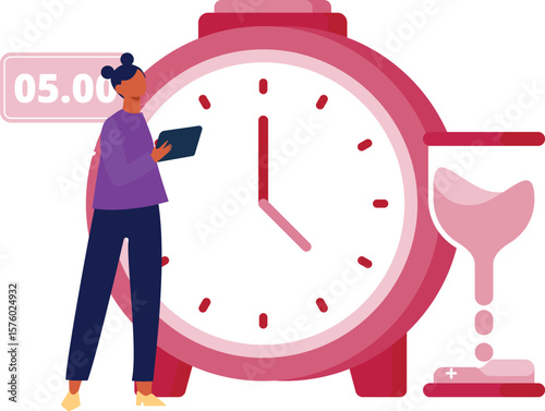 The girl has been noticing the passage of time.