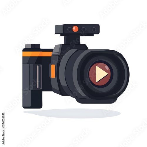 Illustration of a video camera.