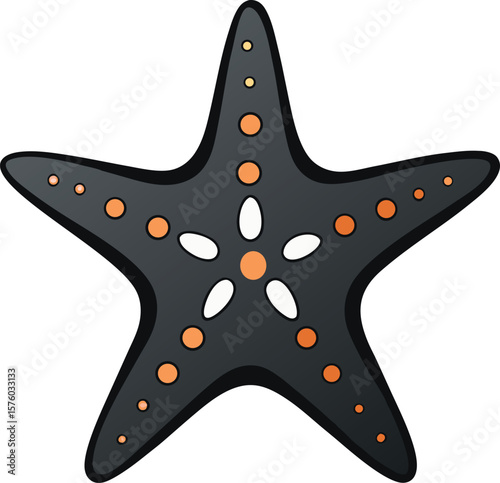 sea star fish marine illustration