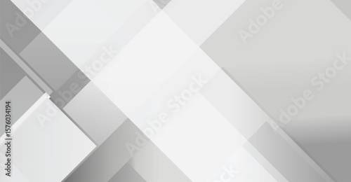 Abstract geometric composition featuring overlapping translucent and opaque shapes in shades of gray.