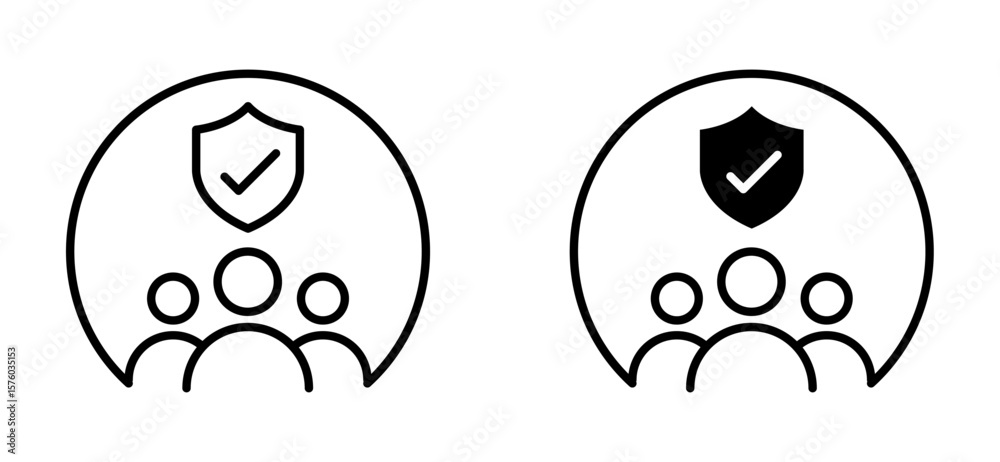 Obraz premium User group account icon. Avatar symbol