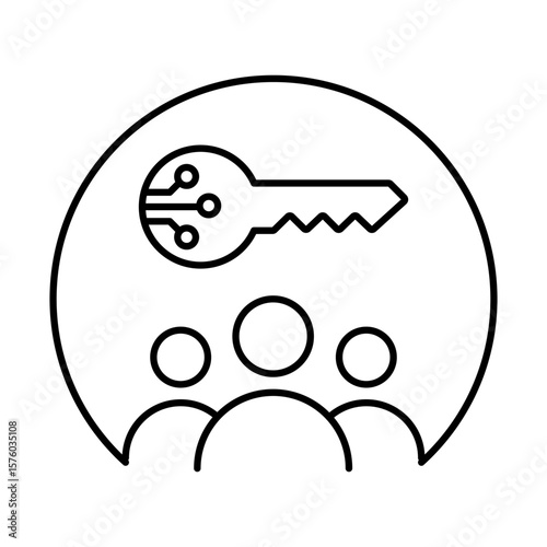 User group account icon. Avatar symbol