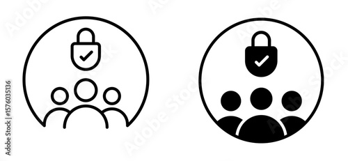 User group account icon. Avatar symbol