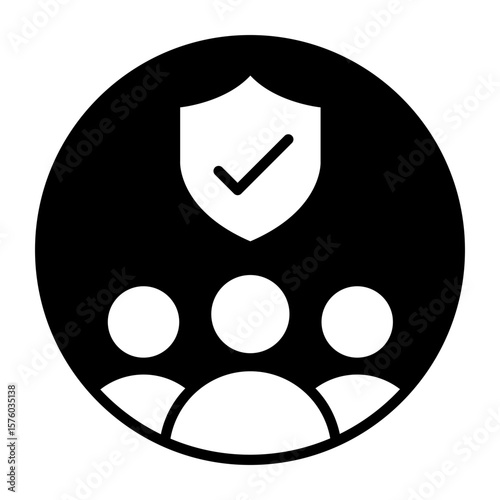 User group account icon. Avatar symbol