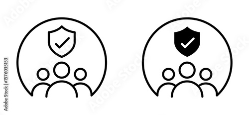 User group account icon. Avatar symbol