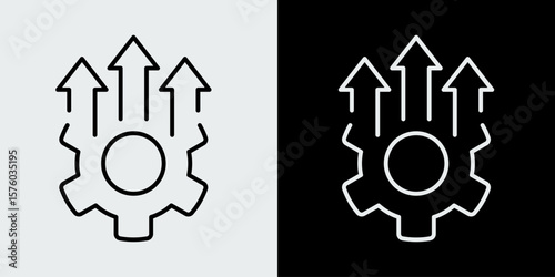 Production increase icon