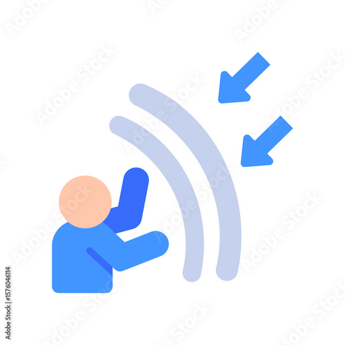 Resilience flat color icon