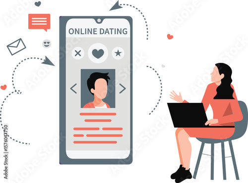 People are dating online.