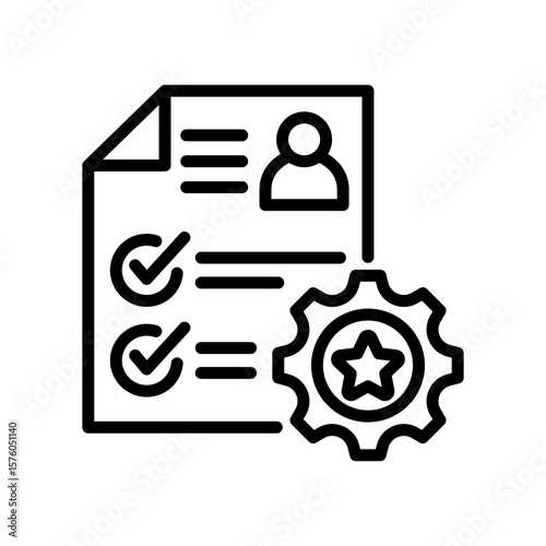 Criteria line icon