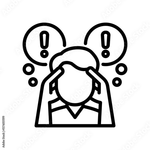 Problem line icon