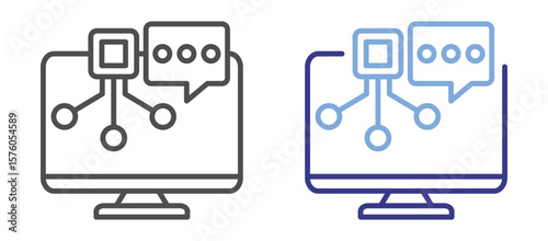 Communication Protocols in Technology icon color