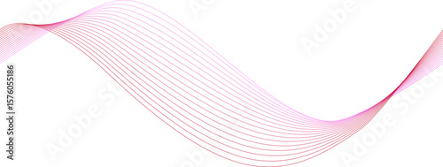 赤いグラデーションの波がなめらかに流れる背景イラスト
