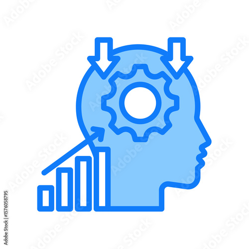Inference blue icon 