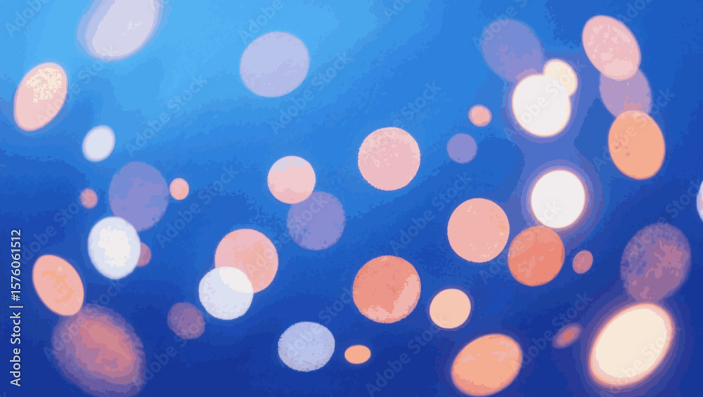 Soft Horizon Dark blue bokeh background isolated watercolor vector illustration svg