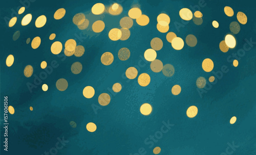 Layered Depths teal-blue background isolated watercolor vector illustration svg