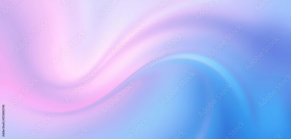 Obraz premium Soft blue to pink ombre, ethereal abstract swirl, sky, blue
