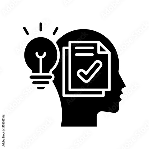 Critical Process glyph icon