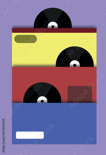 Vinyil Album retro and vintage