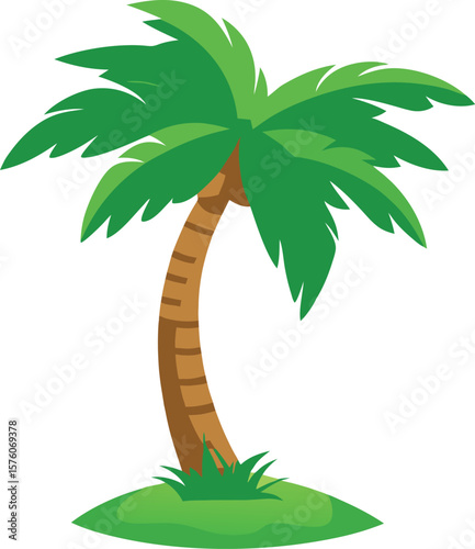 Coconut Palm Tree Illustration – Beach & Summer Design Art & Illustration