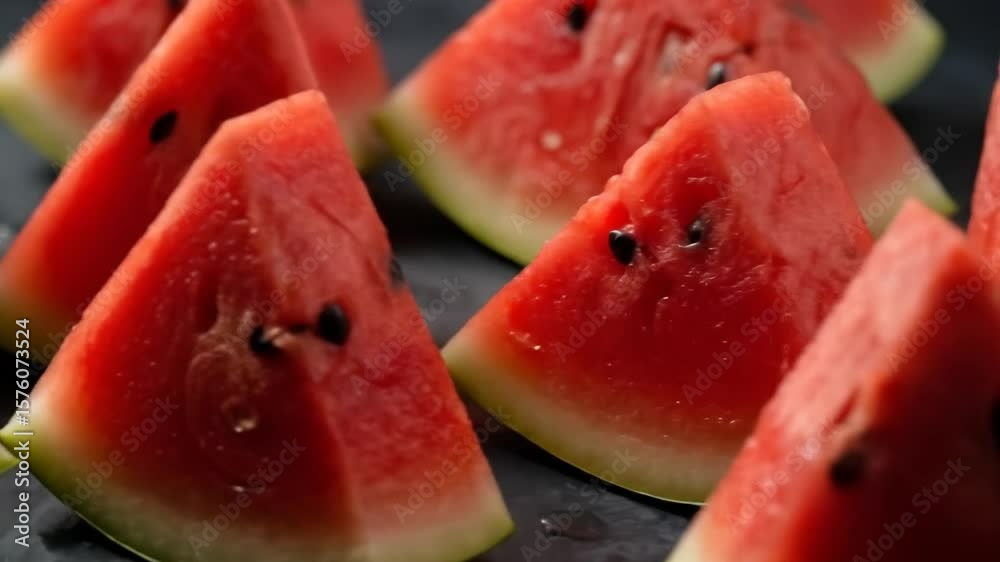 Close-Up of Fresh Watermelon Slices Close-Up of Fresh Watermelon Slices