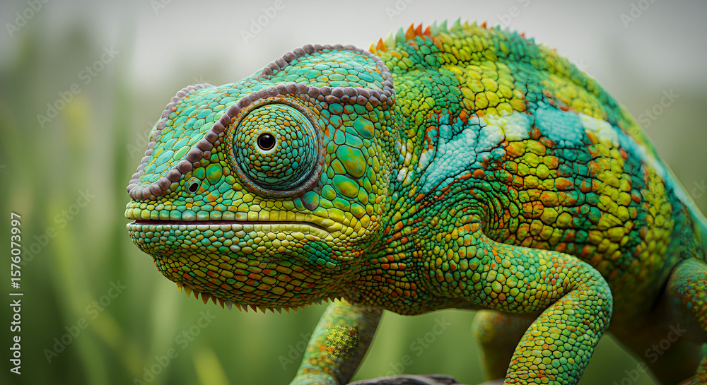 Obraz premium chameleon on a branch