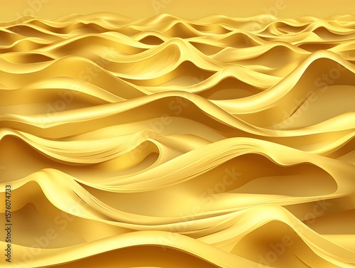 Abstract Golden Waves Luxury Background Texture