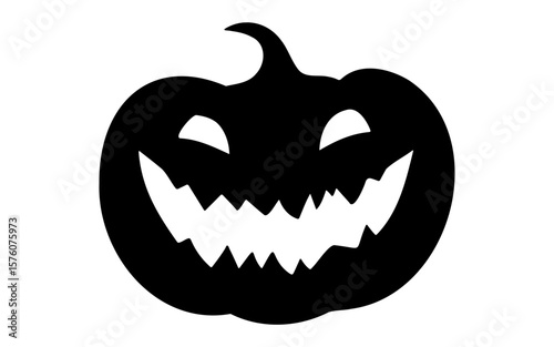 Happy Halloween Pumpkin – Cute Printable Vector Outline