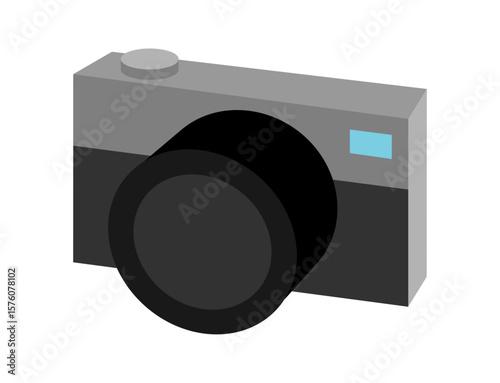 カメラ　写真機　撮影　イラスト
