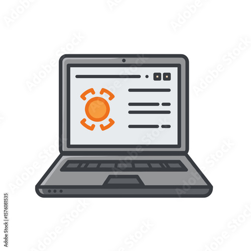 Cyber Warfare Laptop Icon