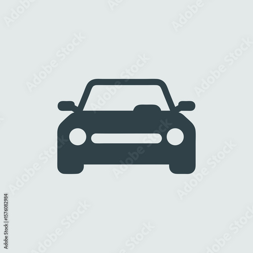 A minimalistic car icon perfect for logos, app icons, websites, and carrelated designs. Ideal for automotive industry businesses.