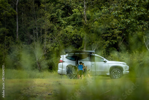 Wallpaper Mural car in the forest Torontodigital.ca