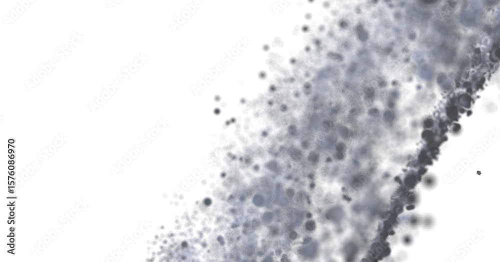 Obraz premium High-resolution abstract image of a grey particle burst, perfect for backgrounds and design projects.