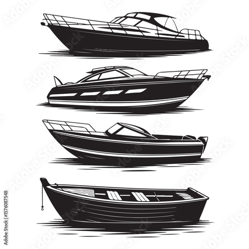 vector illustration of a boat