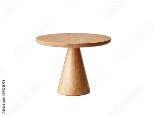 Simple Light Wooden Table on Dark Backdrop