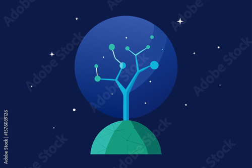 the moon and stars