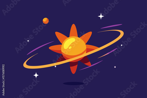 illustration of a cartoon rocket