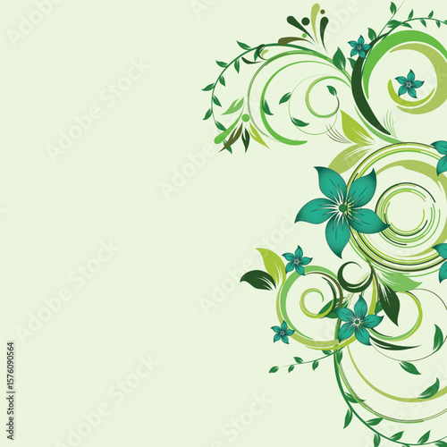 floral creative decorative abstraction background