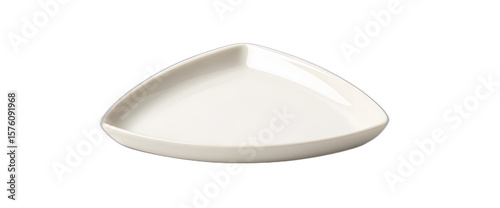 Elegant Triangle Plate for Culinary Presentation Still