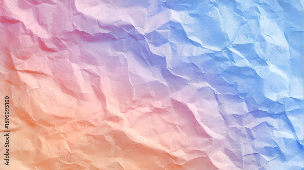 Obraz premium Abstract gradient paper texture with creases and folds, a soft and ethereal look