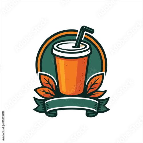 vibrant soda cup illustration