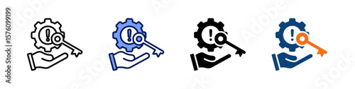 Opportunity All In One Icon Multi Styles Vector Set