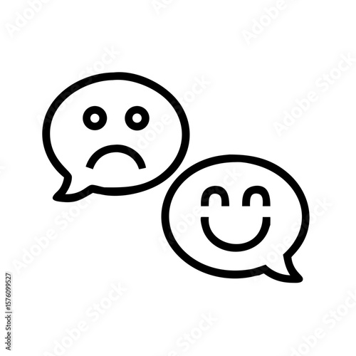 AI sentiment analysis icon 