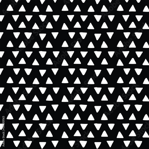 Triangle Pattern seamless Arrow Ornament Geometric monochrome shape modern simple