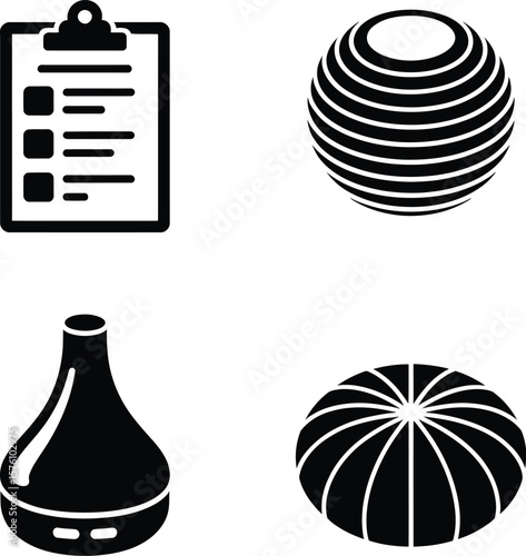 Document, Spheres, and Diffuser Icons