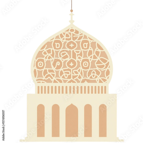 Dome with ornamental pattern