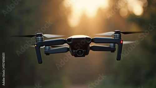 Dron in the air
