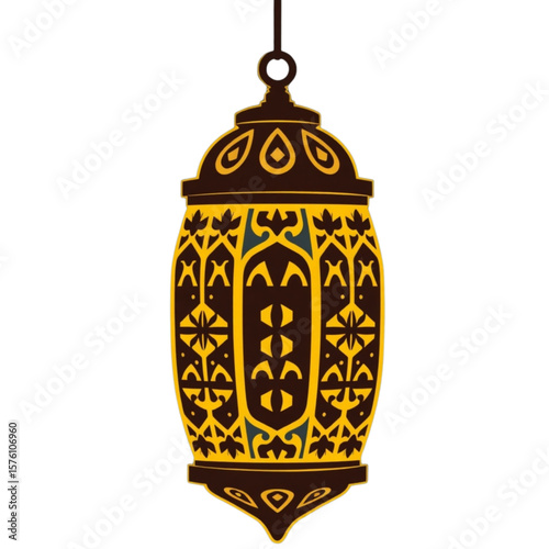 Geometric Islamic lantern pattern