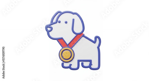 Award winning cartoon dog illustration