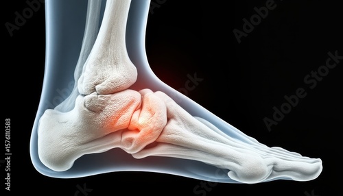 Ankle injury treatment techniques medical facility educational content clinical environment close-up view health awareness