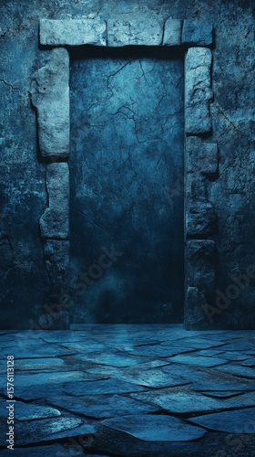 Stone Doorway Entrance to a Dark Mysterious Place